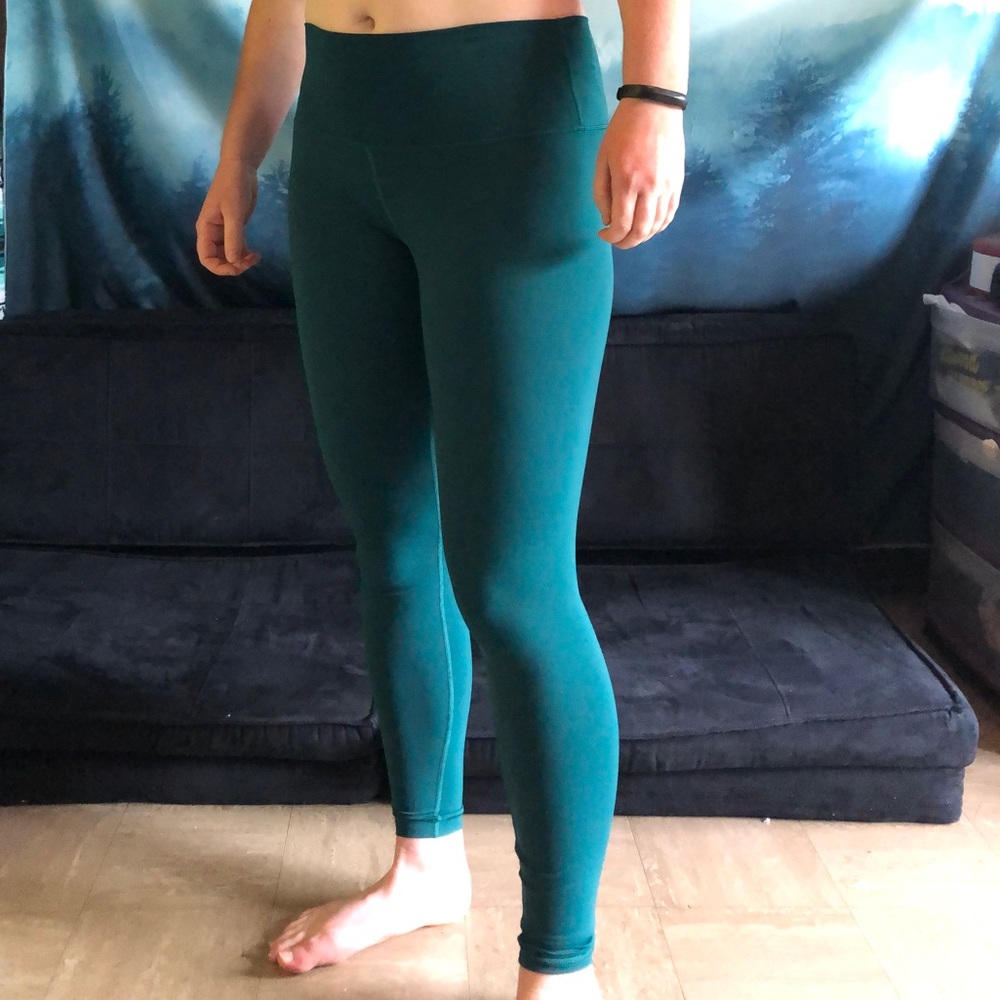 Lululemon Wunder Under Leggings—Emerald Green